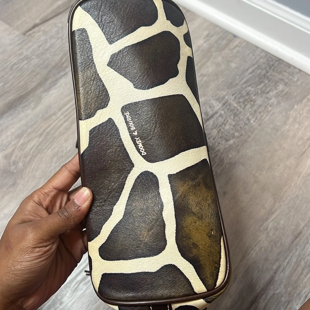 Dooney & Bourke Leather Bucket Giraffe Print Shoulder bag